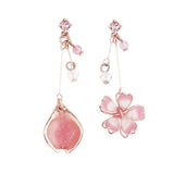 Cherry Blossom Pendant Stud Earrings