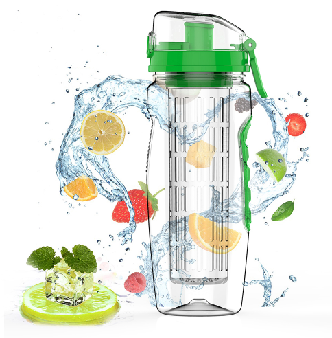 BAISPO 32oz 900ml BPA Free Fruit Infuser Juice Shaker Sports Lemon Water Bottle Tour hiking Portable Climbing Camp Bottles