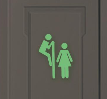 Kreative Leucht Wand Aufkleber Badezimmer Dekoration Wc Tür Vinyl Wand Kunst Decals Glow in The Dark Zitat Aufkleber Wohnkultur