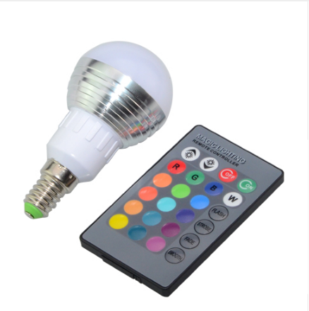Bombilla De Control Remoto De Siete Colores Con Control Remoto