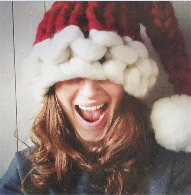 Christmas hat with pompom
