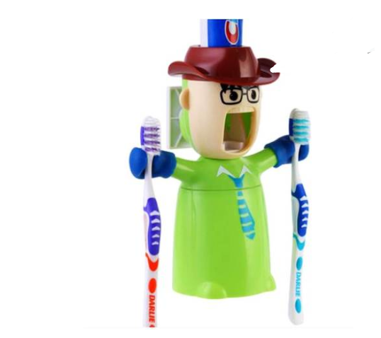 Bedroom dormitory tooth cup shelf Harley girl wash set suction cup toothbrush holder automatic toothpaste belt