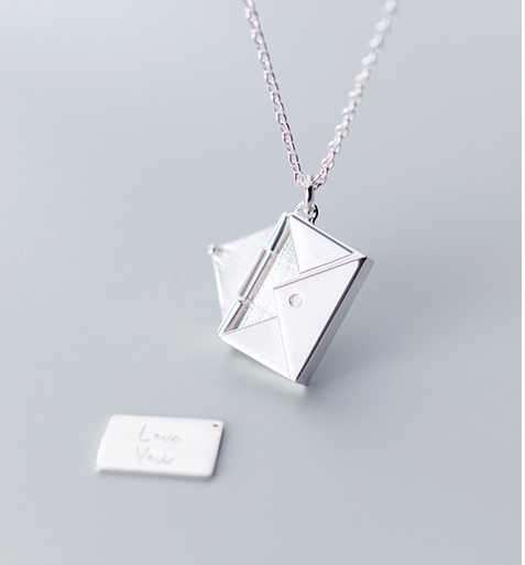 Laser Engraving 925 Sterling Silver Necklace