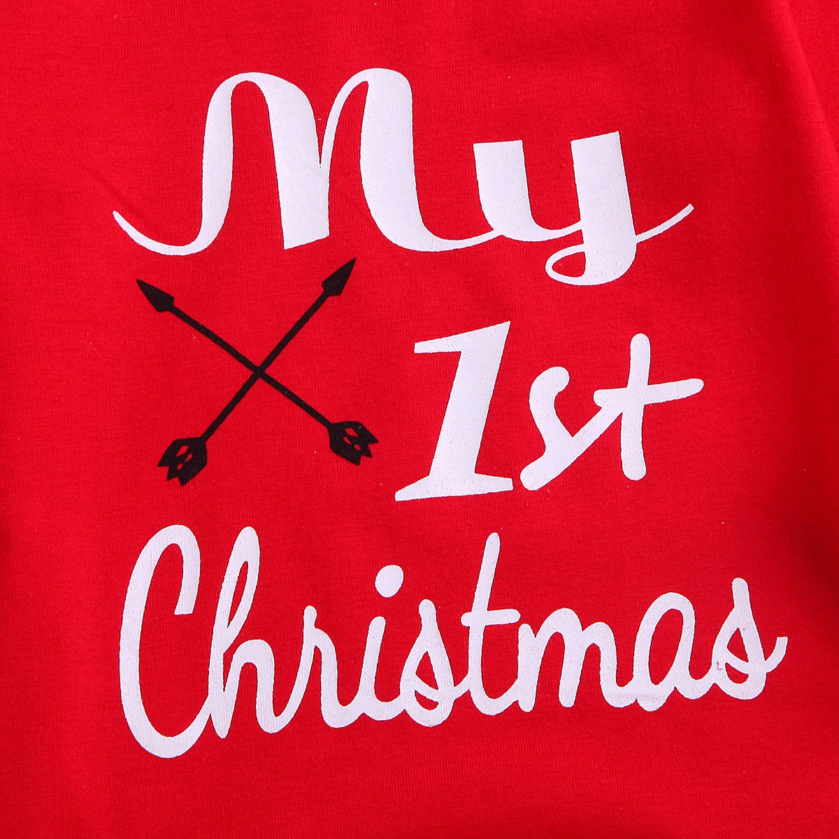 Kids Baby Girl Boy My First Christmas Letter Romper Pant Hat Outfits Xmas Set Autumn Clothing