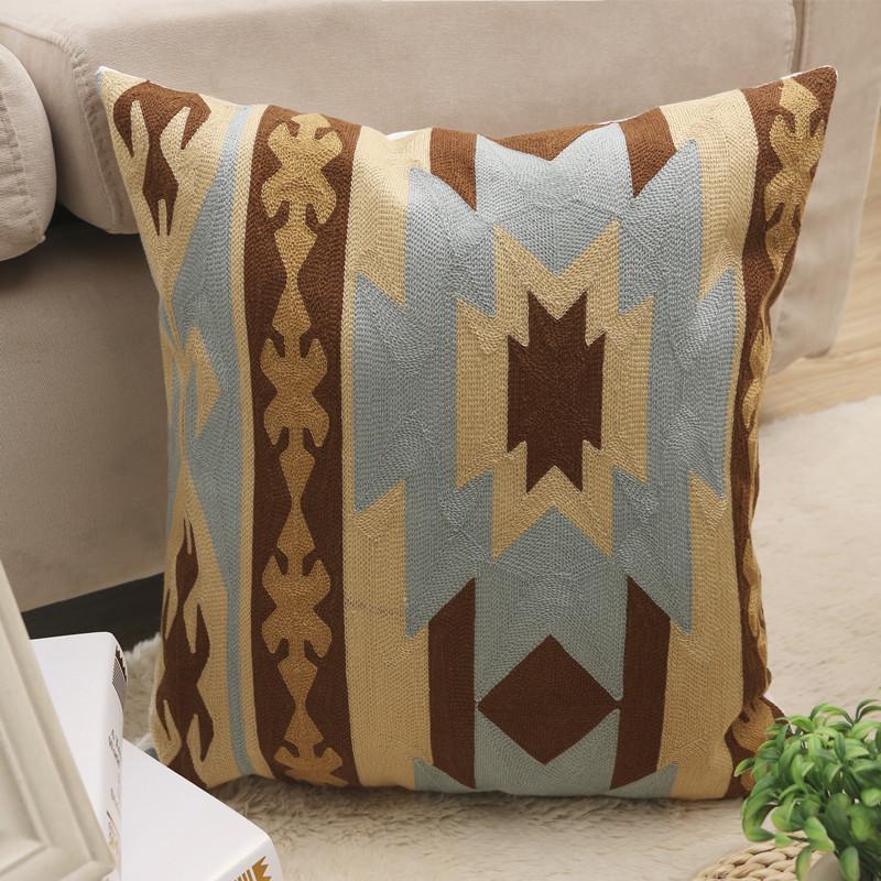 Cotton embroidered pillowcase