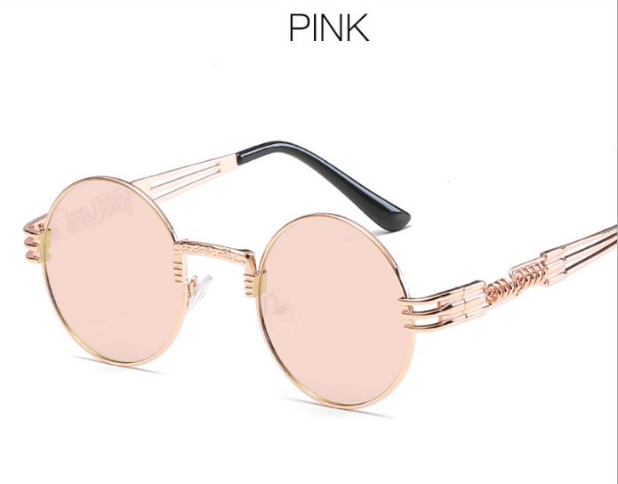 Gold Metal Fashion Steampunk Sunglasses