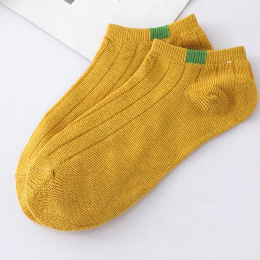 Candy color cloth solid color socks
