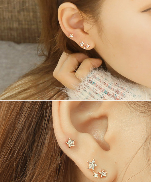 Star Moon Earrings