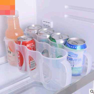 Kitchen storage box refrigerator beverage storage grid cans storage basket beer cola storage box