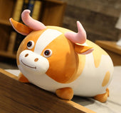 Cartoon cow long pillow plush toy