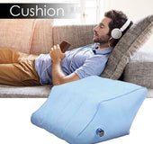 Portable inflatable leg pillow