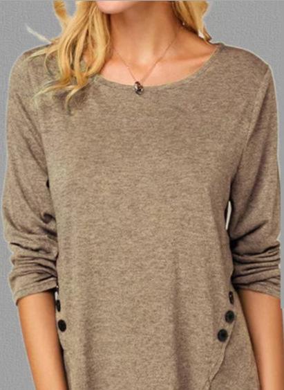 Long sleeve irregular hem