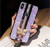 Luxury Diamond Butterfly Mirror   Case  | IPhone