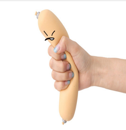 New unique stress relief toys make fun of sausage squeeze whole person toys creative gifts