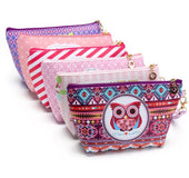 Owl makeup bag lady hand bag
