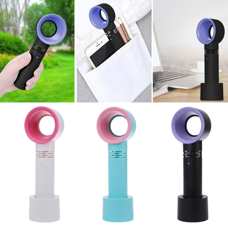 Pequeño Ventilador Portátil Sin Aspas Carga USB