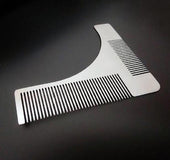 Beard styling template grooming tool beard brush stainless steel