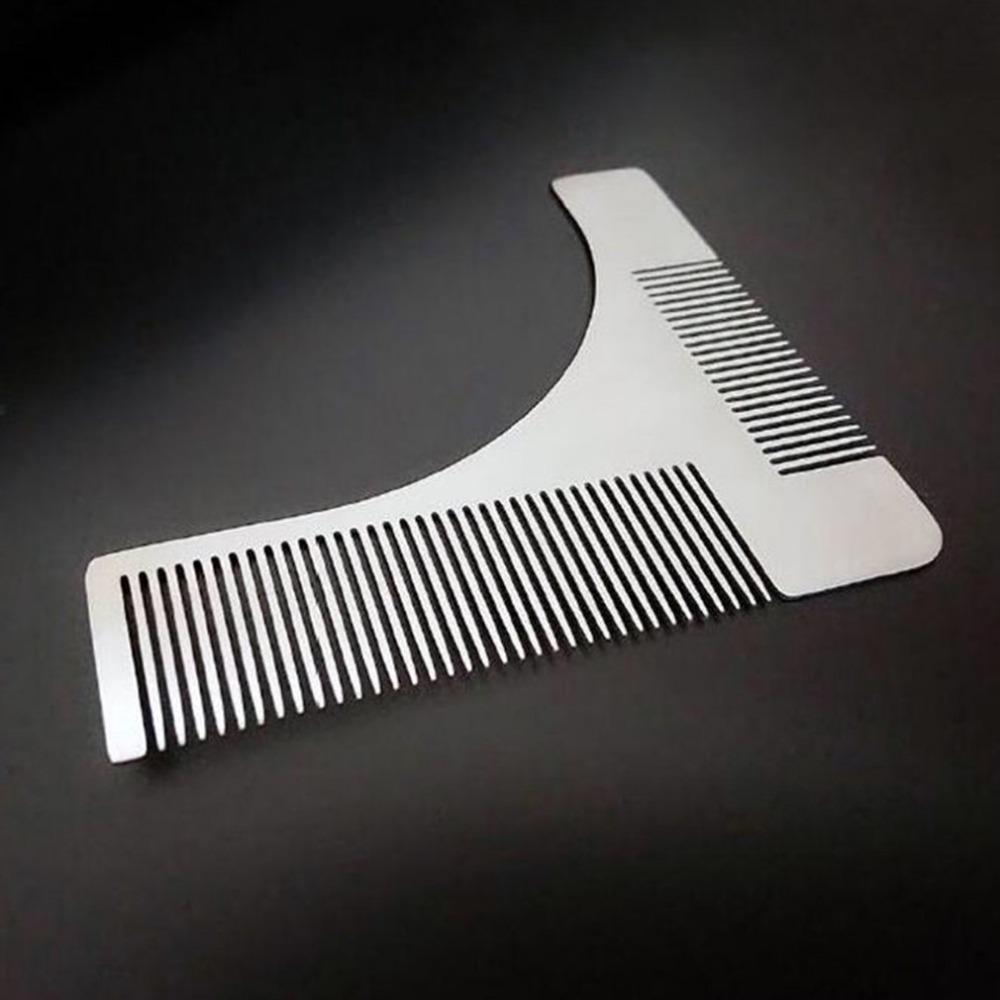 Beard styling template grooming tool beard brush stainless steel