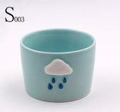 Weather creative ceramic flowerpot