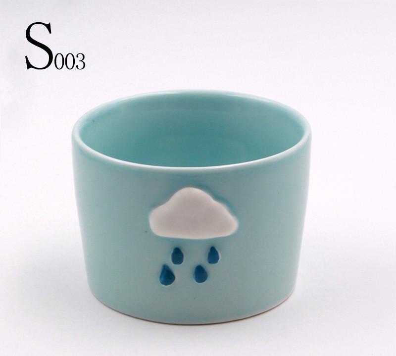 Weather creative ceramic flowerpot