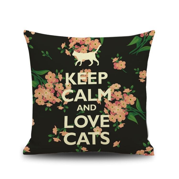 Creativeretro cartoon ins pillowcase coffee shop bar sofa cushion cover car pillow without core