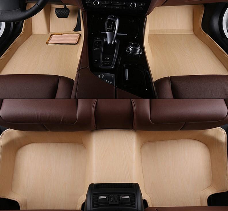 Custom Wood grain car mat