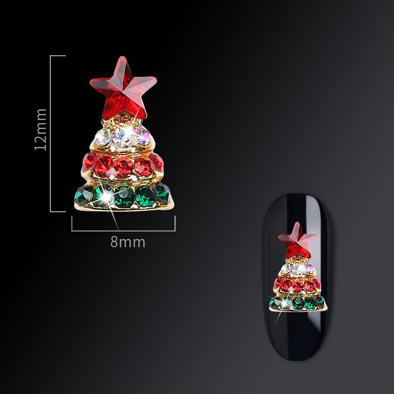 Christmas nail jewelry nail drill