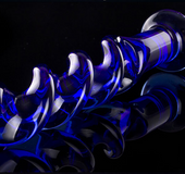Blue Spiral Dildo
