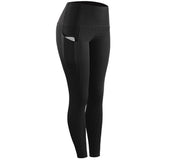 Women Compression Skinny Fitness Leggings Women Stretch Sportswear Casual Leggings Pants with Pocket