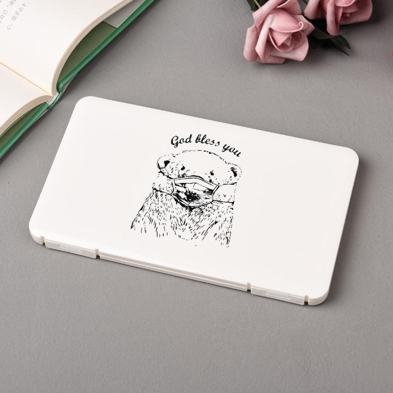 Portable mask storage box