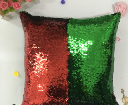Factory direct supply of European double color glitter sequins pillow pillow Mermaid sleeve by a pillowcase customized wholesale