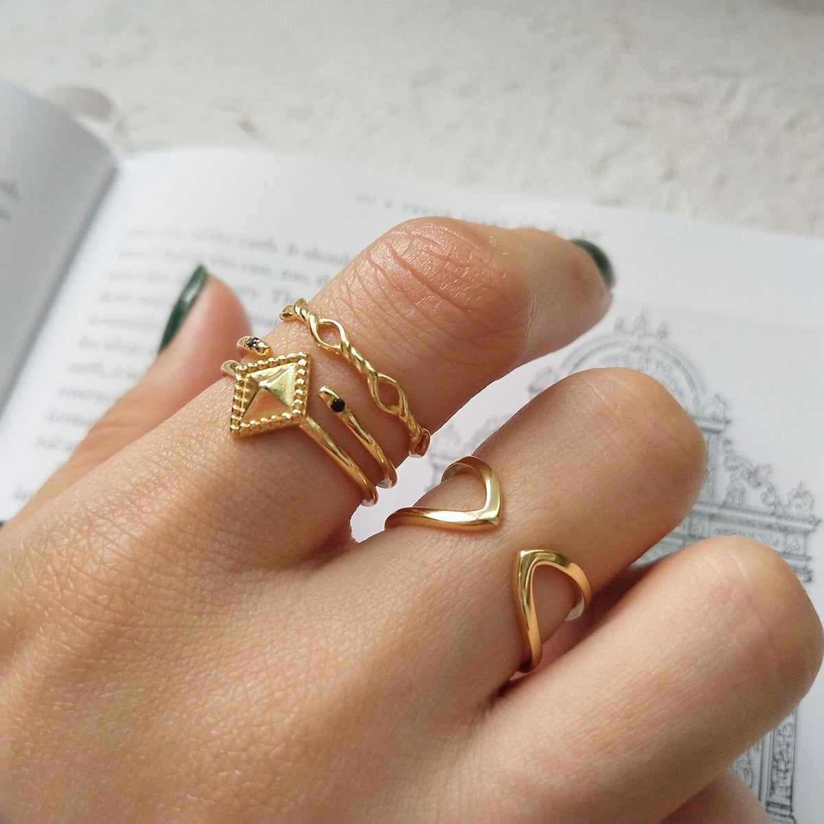 3 Styles 100% 925 Sterling Silver Rings