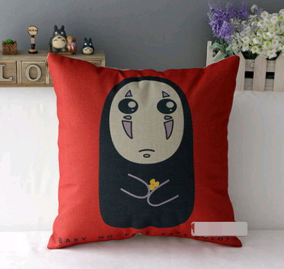 Cotton and Pillow Jacket Car Cushion Cover Home Anime Cartoon Big Totoro Spirited Away