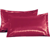 Pure color silk single pillow case