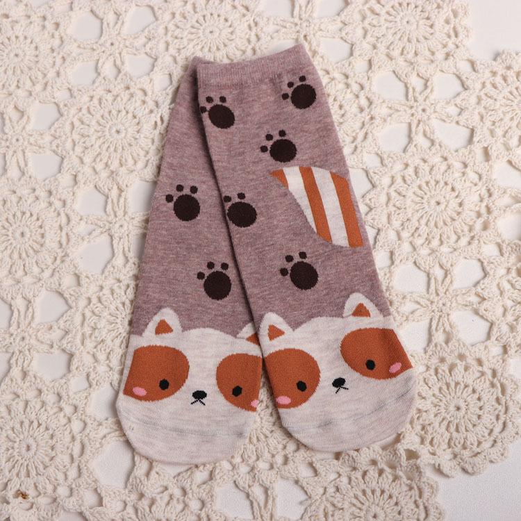 Cartoon animal in tube socks