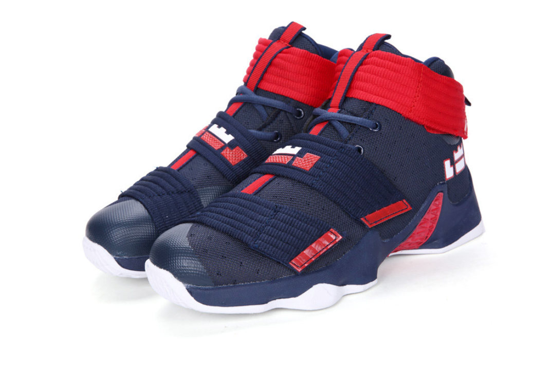 Spring new fashion shock absorption casual basketball shoes men Korean version of the trend non-slip boots sports shoes men