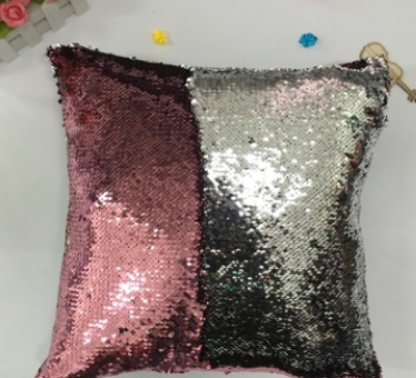 Factory direct supply of European double color glitter sequins pillow pillow Mermaid sleeve by a pillowcase customized wholesale
