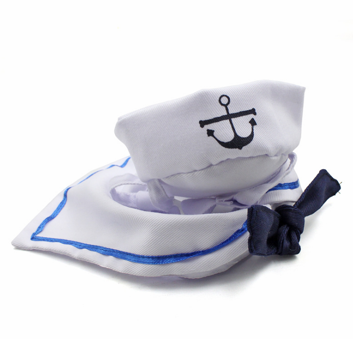 Funny Pet Cat Costumes Cat Dog Rabbit Clothes Clothing For Halloween Cosplay Navy Sailor Costumes Jacket Coat Dog Accessories
