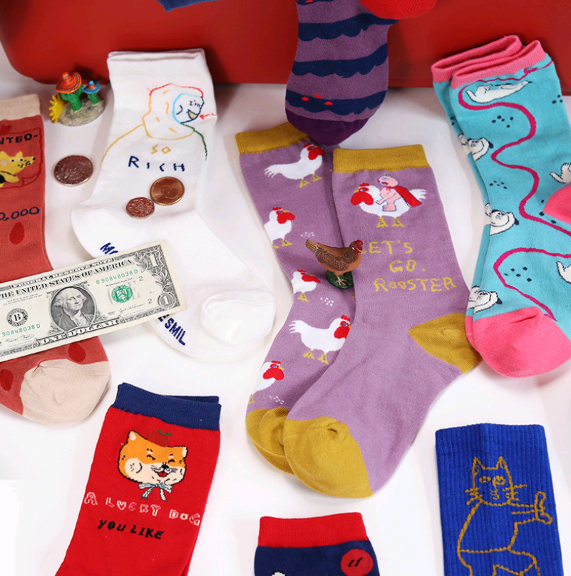 Animal tube socks