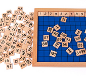 Educational toys for children 1-100 consecutive wooden board numbers