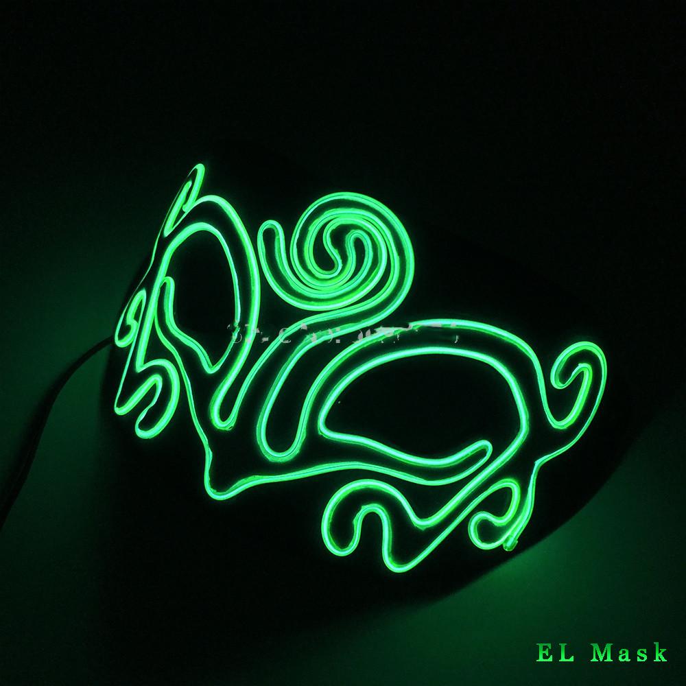 Party halloween EL glow mask