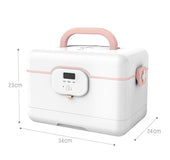 Smart Medicine Cabinet Storage Box  with Alarm Clock