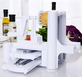 Multi-function three-in-one hand-rotating push-type vegetable cutter shredder potato cutter