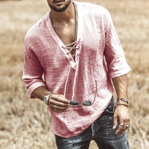 Lace mid sleeve T-shirt