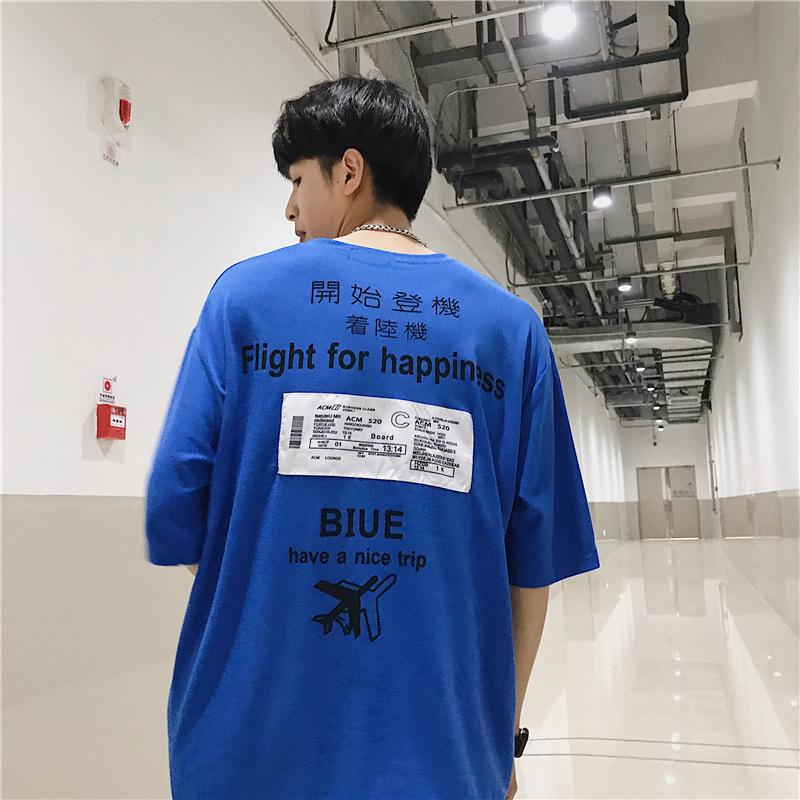 Round neck hip hop t-shirt