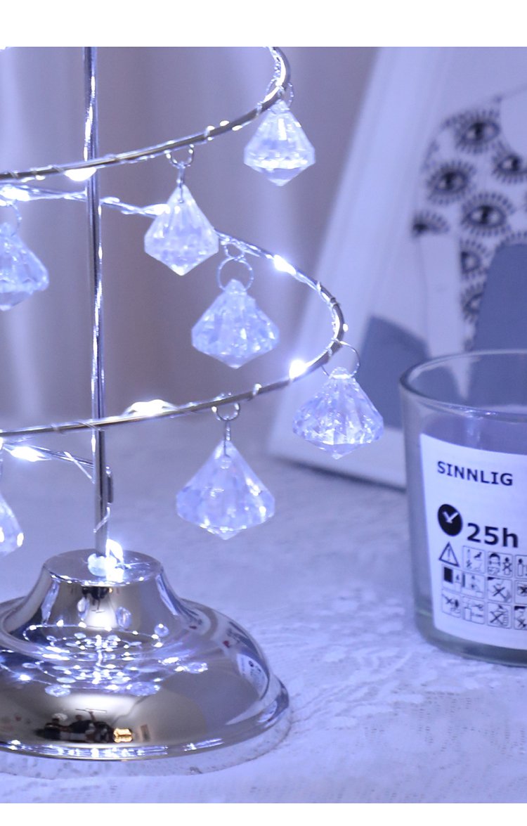Gold Silver led christmas String light night light