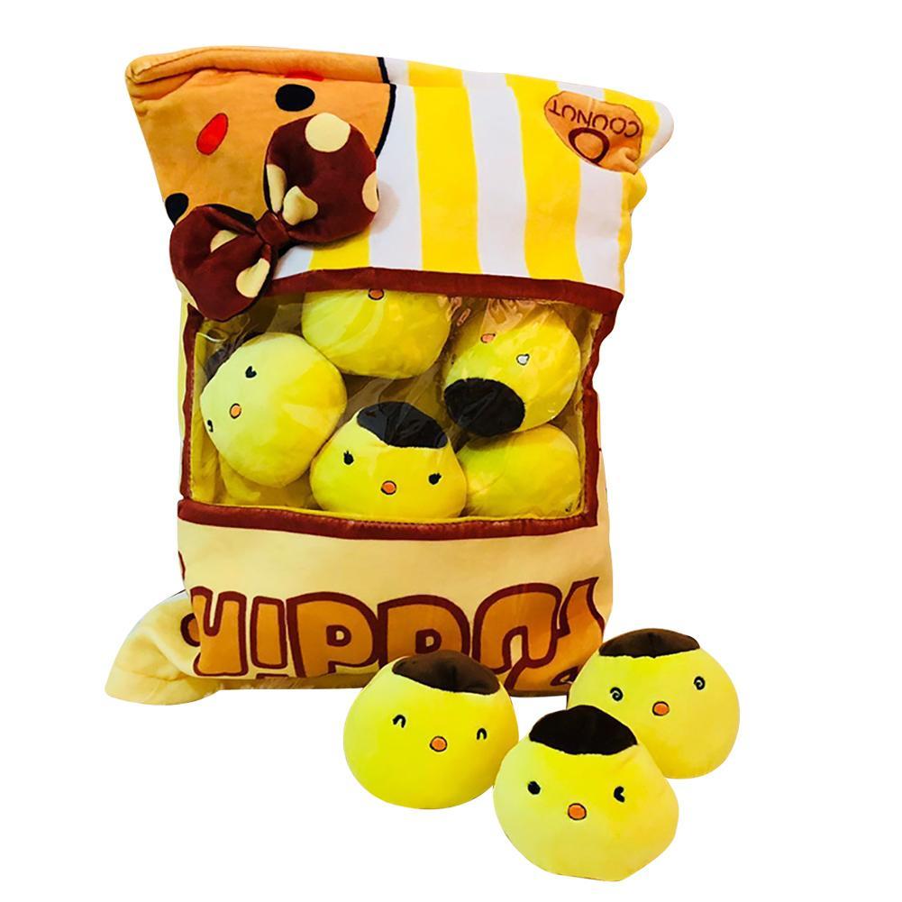 Chicken pudding rabbit pillow toy