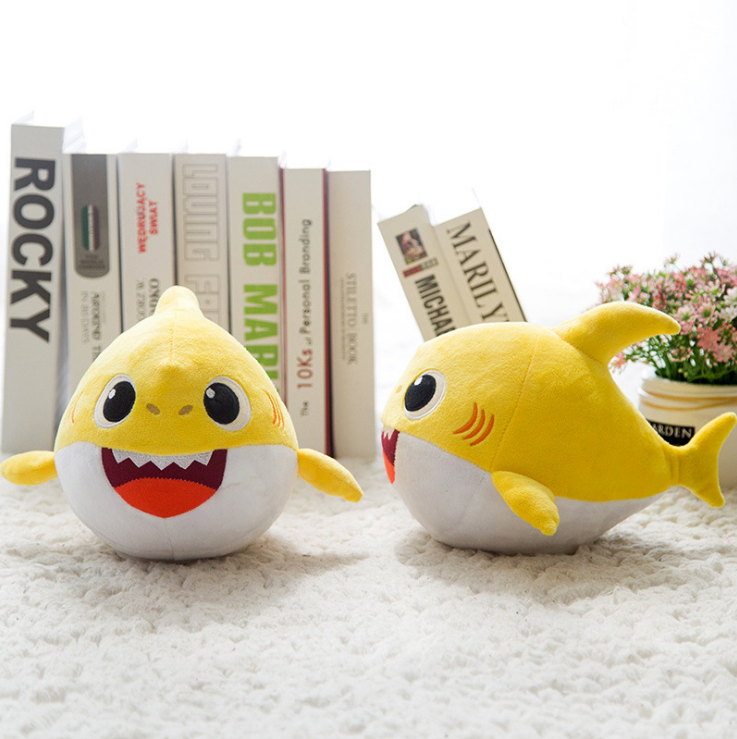 Baby shark singing vocal plush toy