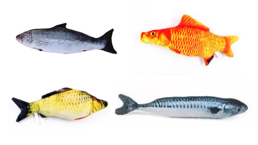 Creative Catnip Fish Pet Plush Toy Fish Cat Toy Pillow