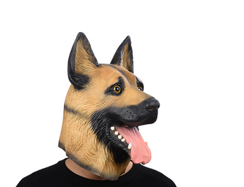 Halloween masks Cartoon man and woman horror dance adult COS latex mask caps animal police dog caps
